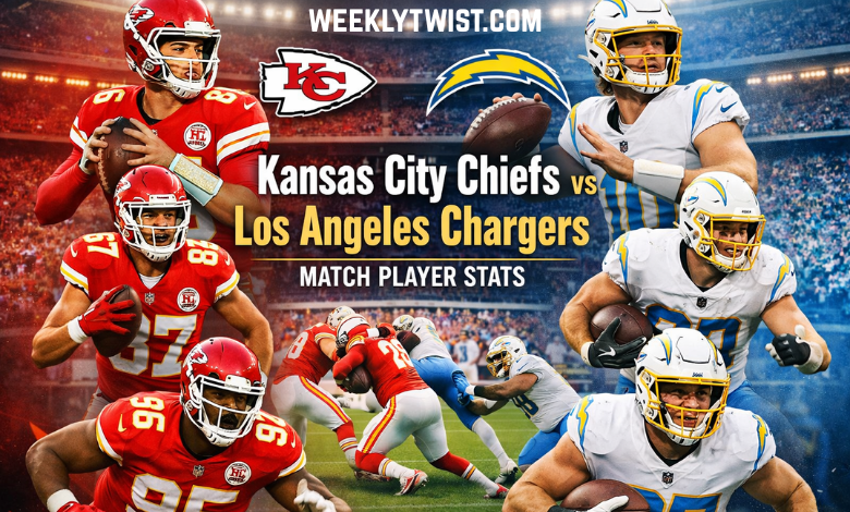 kansas city chiefs vs los angeles chargers match player stats