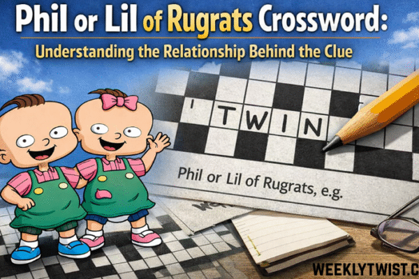 Phil or Lil of Rugrats Crossword